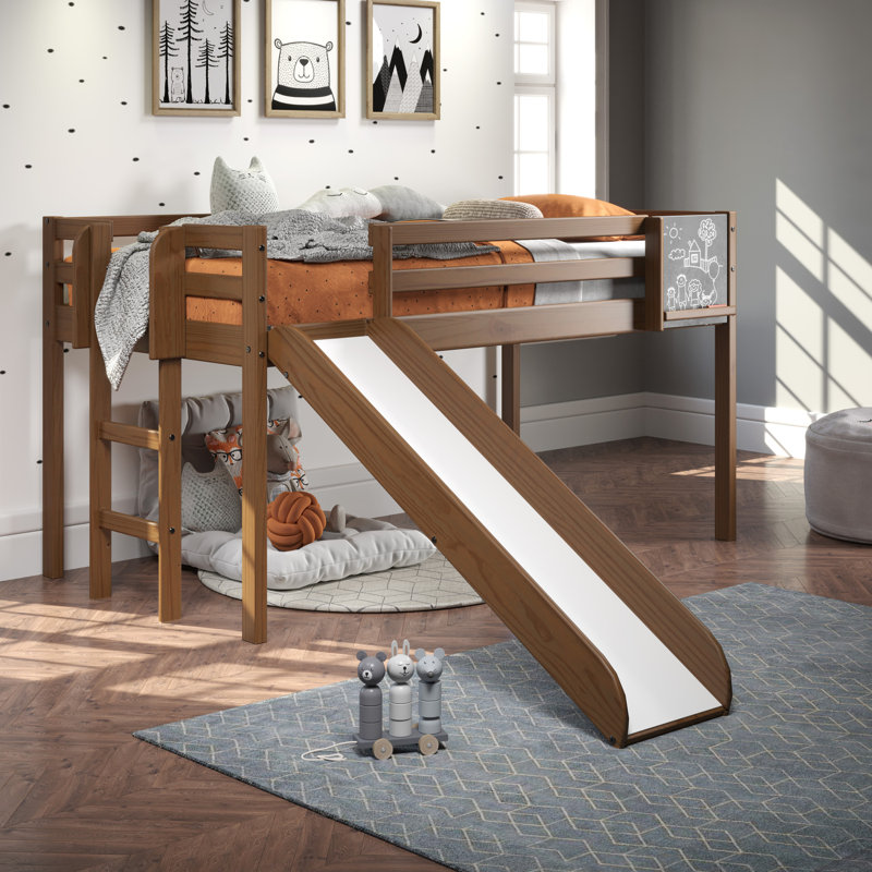Kids bed with play area discount